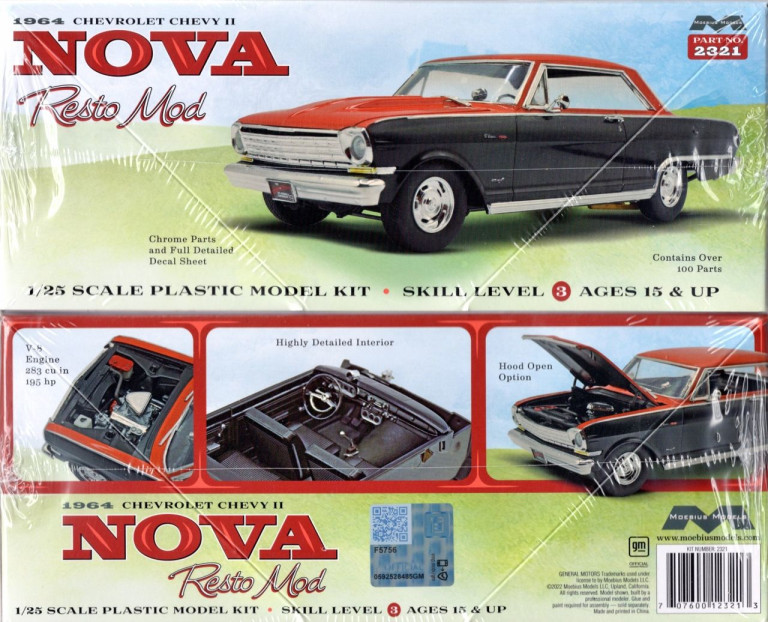 Moebius 1964 Chevy II Nova Resto Mod Spotlight Hobbies