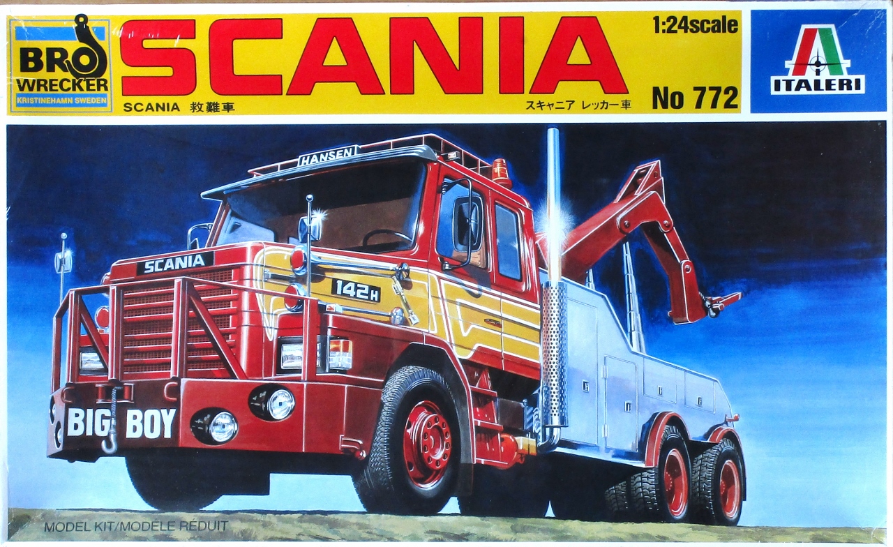 Italeri Bro Wrecker Scania T Semi Tractor Tow Truck Spotlight