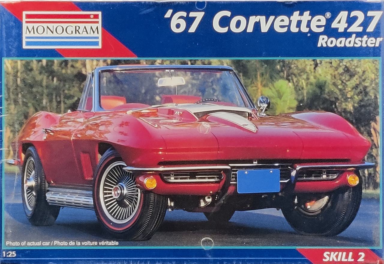 Monogram 1967 Chevy Corvette Sting Ray 427 Convertible Spotlight Hobbies