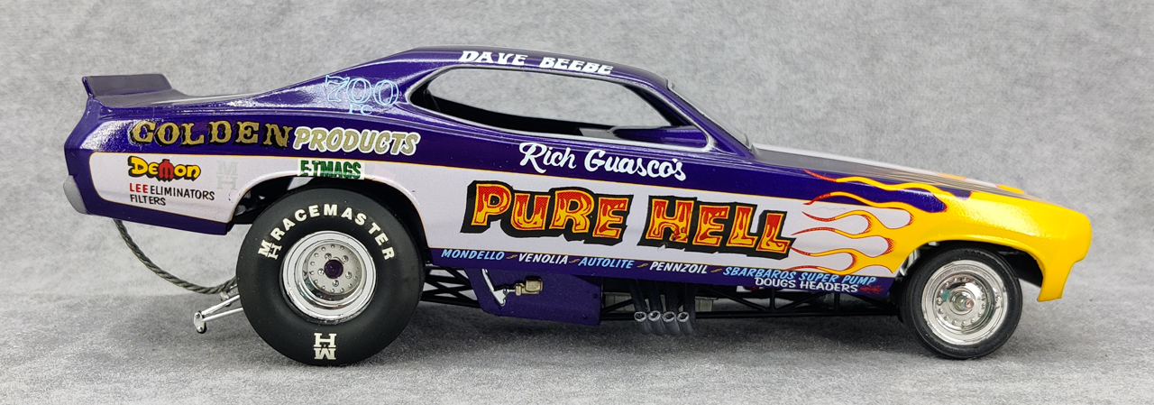 Revell Pure Hell Dodge Demon Funny Car Built Kit Spotlight Hobbies