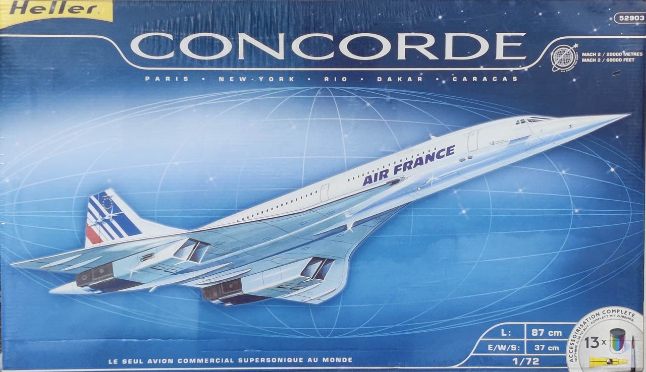Heller Concorde Jet, 1/72 Scale
