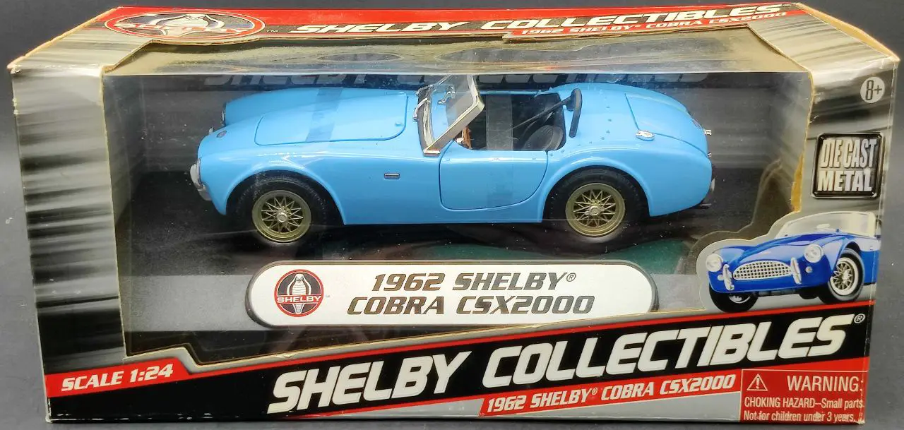 Shelby Collectibles 1962 Shelby Cobra CSX2000, (Multiple Colors) 1/24 Scale