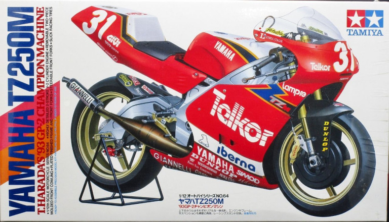 Tamiya Yamaha TZ 250M Motorcycle, T. Harada's 1993 GP-2 Champion ...