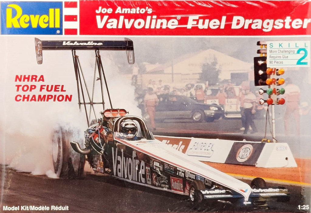 Revell Joe Amato Valvoline 1990 Rear Engine Top Fuel Dragster ...