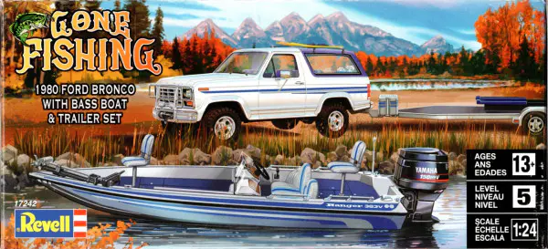 Revell “Gone Fishing” 1980 Ford Bronco with Bass Boat and Trailer