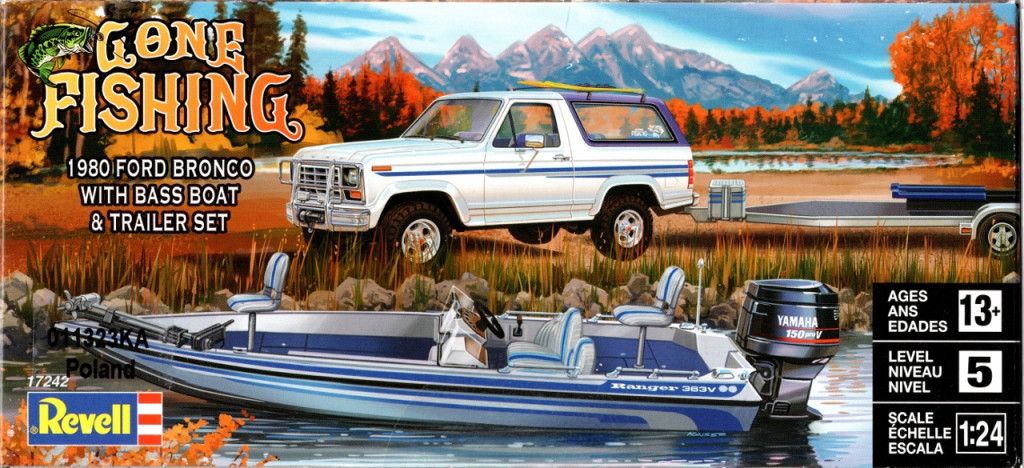 Revell Gone Fishing Ford Bronco With Bass Boat And Trailer