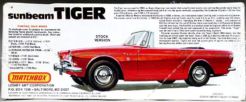 AMT 1964-1967 Sunbeam Tiger - Stock or Custom - Spotlight Hobbies