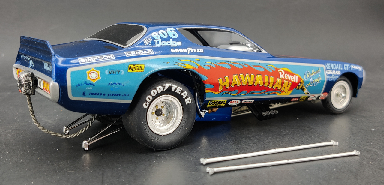 Revell “Hawaiian” Dodge Charger Funny Car Built Kit - Spotlight Hobbies