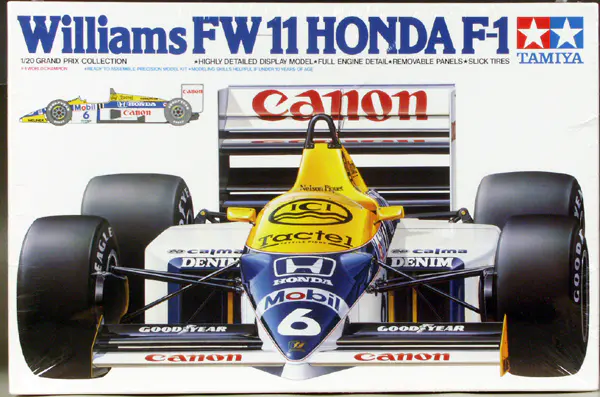 Tamiya Williams FW-11 Honda F1 Formula 1 - 1/20 Scale - Spotlight