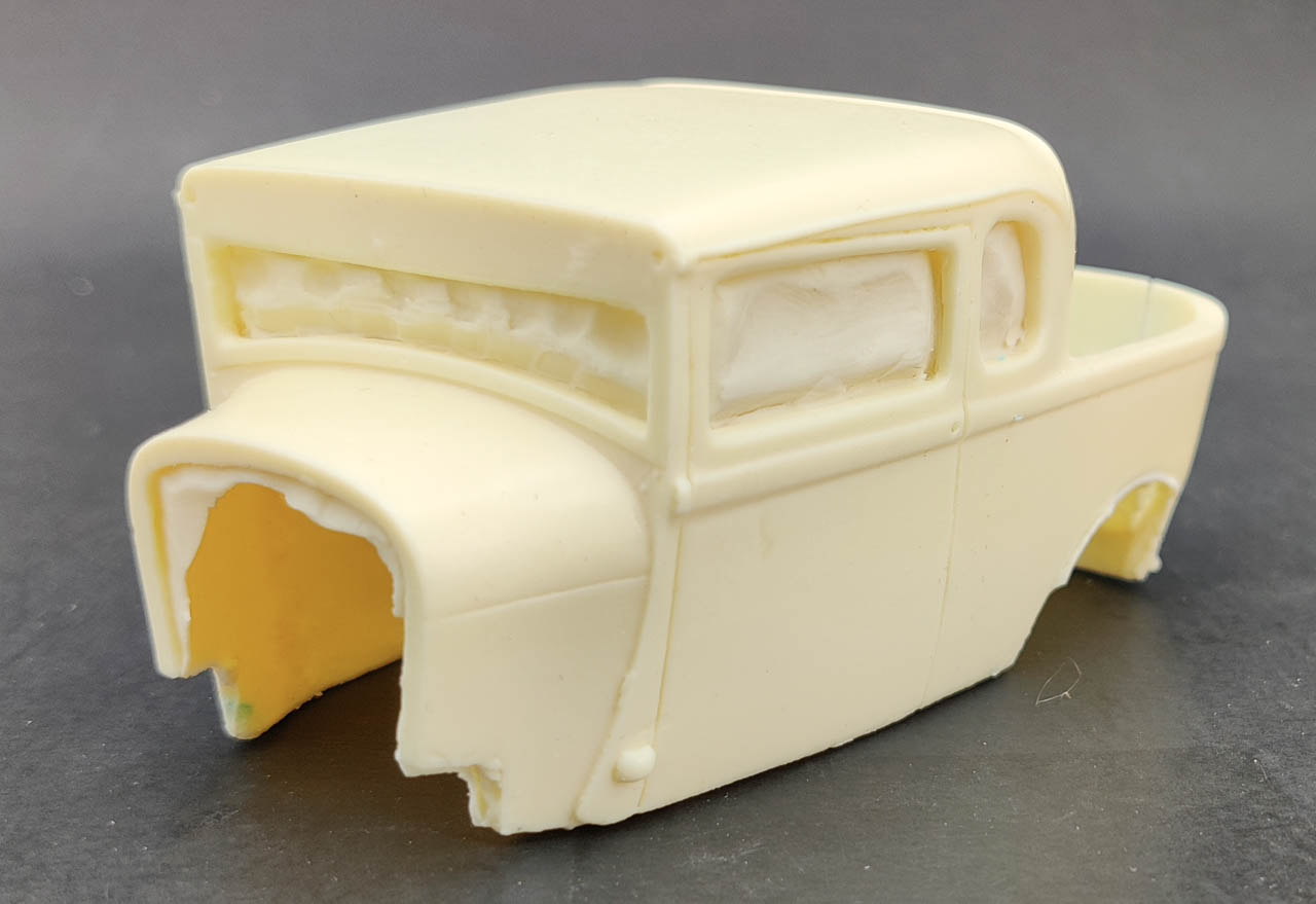 Jimmy Flintstone Resin 1929 Ford Pickup Rat Rod - Spotlight Hobbies