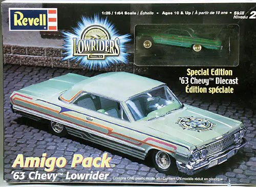 Revell 1963 Chevy Impala SS Hardtop Lowrider with 1/64 Diecast