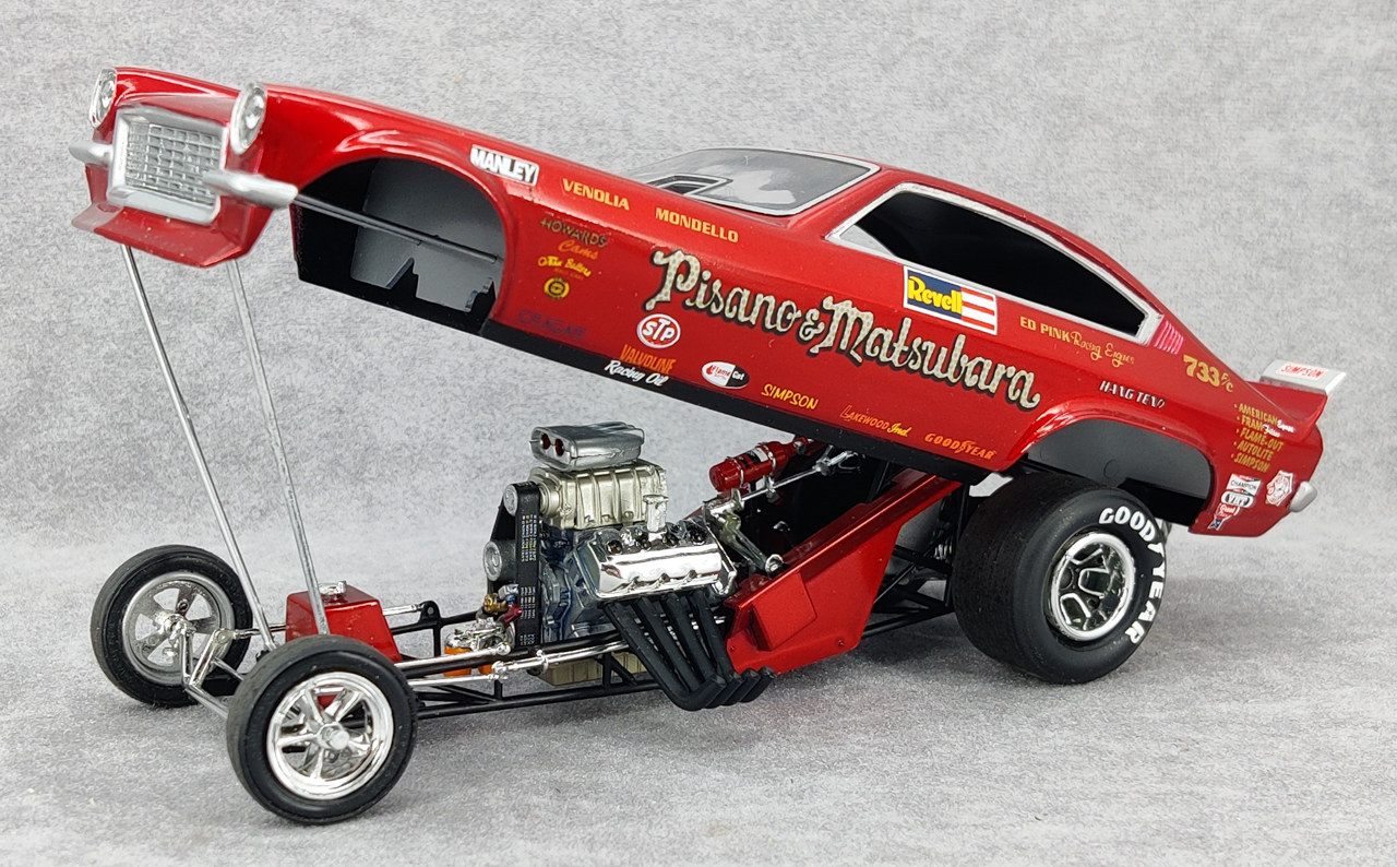 Revell Chevy Vega Funny Car “Pisano & Matsubara” Built Kit - Spotlight ...