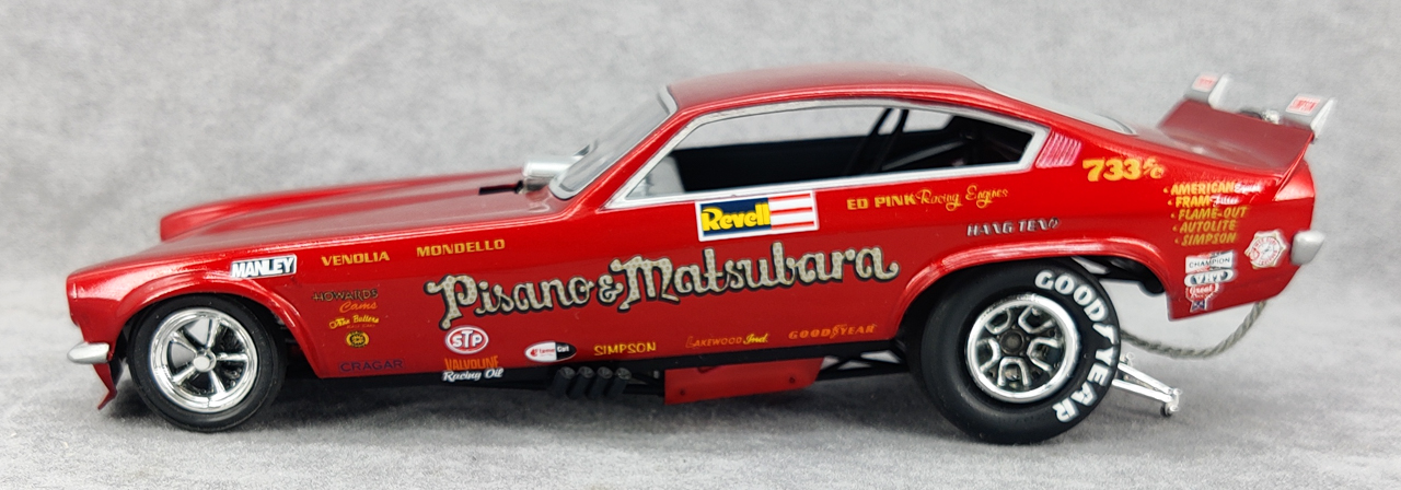 Revell Chevy Vega Funny Car “Pisano & Matsubara” Built Kit - Spotlight ...