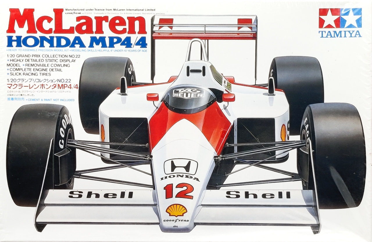 Tamiya 1988 McLaren Honda MP4/4 F1 Formula 1 - 1/20 Scale - Spotlight ...